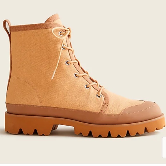 HP🎉NWT🛍J Crew Canvas Boots - Picture 1 of 11